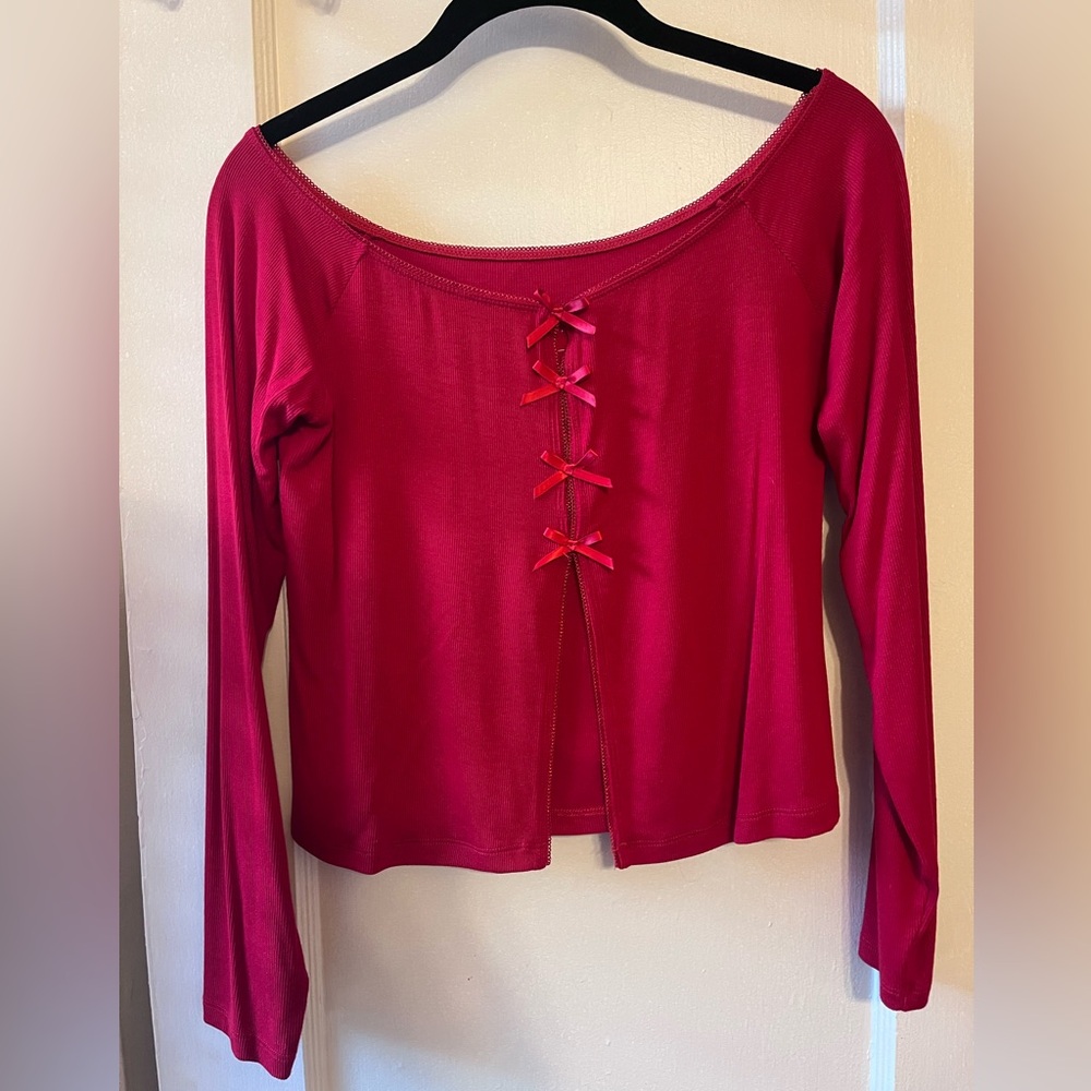 Bow front crop top